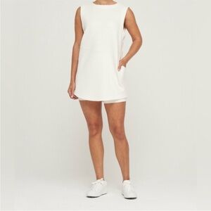 Bad Birdie Mirabel Dress in Cattail Whisper White